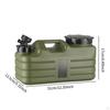 5 Liter Camping Wasserbehälter mit Wasserhahn Tank Eimer Tragbar 31x13,5x17cm für Hurrikan