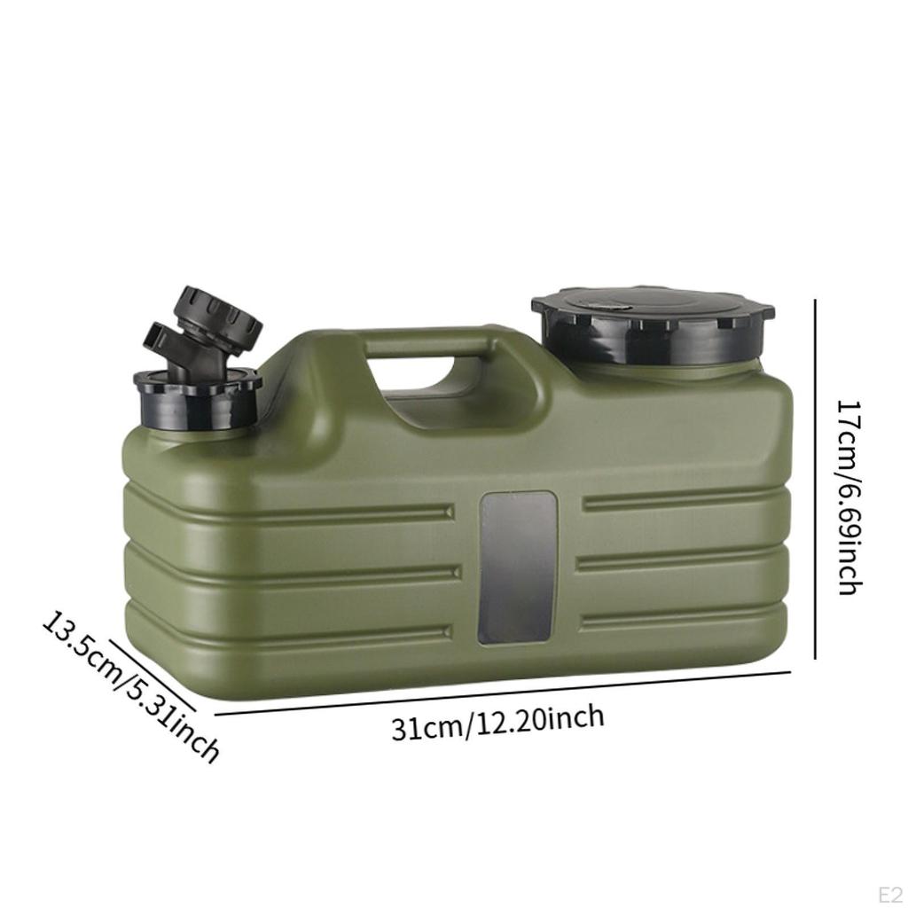 5 Liter Camping Wasserbehälter mit Wasserhahn Tank Eimer Tragbar 31x13,5x17cm für Hurrikan
