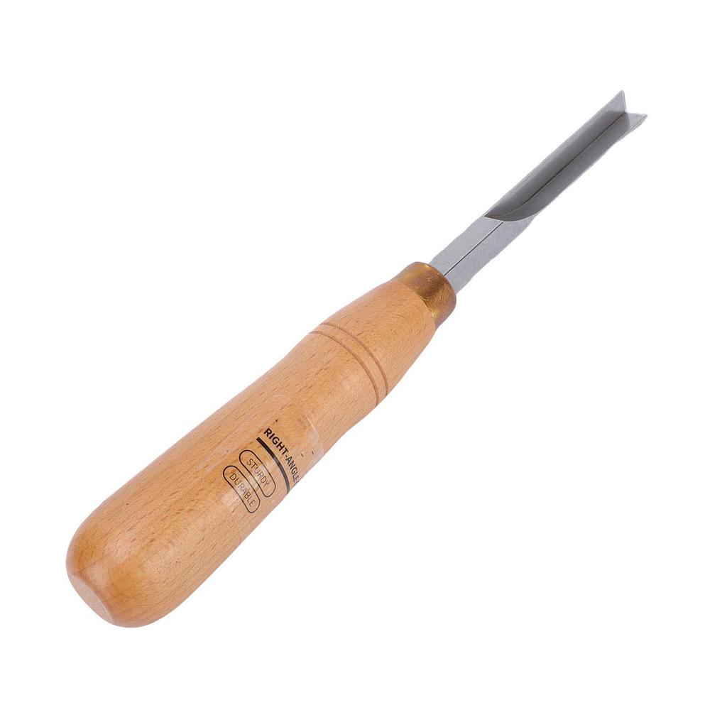 10mm Right Angle Chisel Wooden Handle 40CR Alloy Steel Blade Portable Square Mortise Chisel for Woodworking Projects