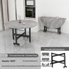 Foldable Large Round Dining Table for 10 - Ideal for Small Apartments, Homes, Restaurants, and Living Rooms