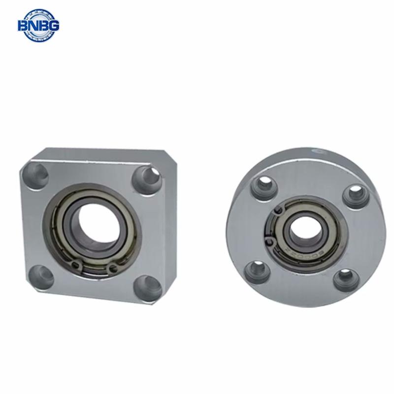 1pcs Flange Square Housing Single Bearings with Housings Bearing seat assembly Direct Mount Unbuckled ring in stock