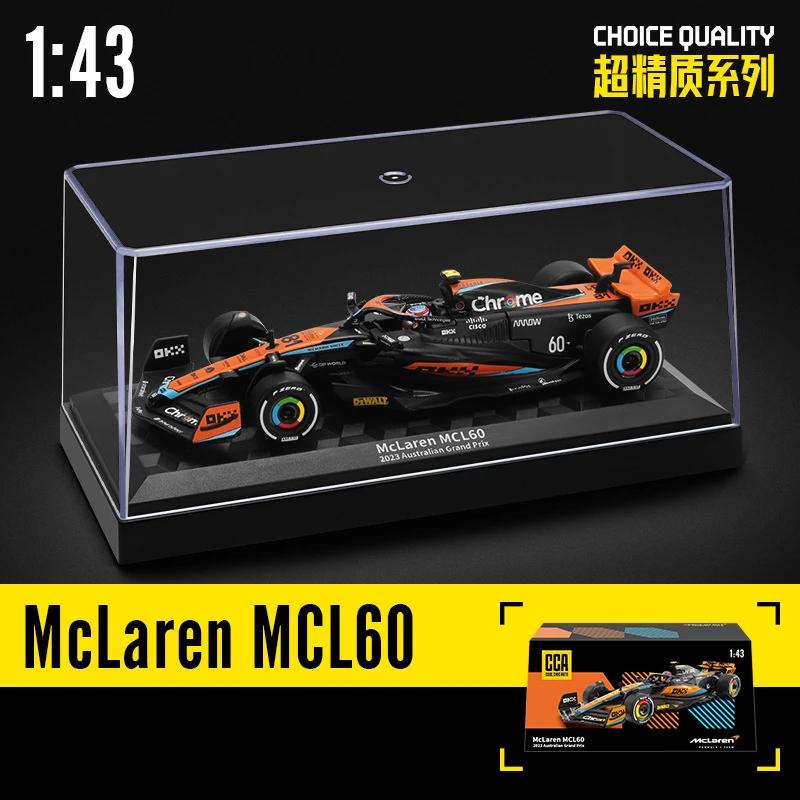 

1/43 Модель гоночного автомобиля McLaren F1 MCL60 Дисплей-бокс Детская игрушечная машинка Коллекционные предметы Подарок Друг Домашний декор Миниатюрная машина