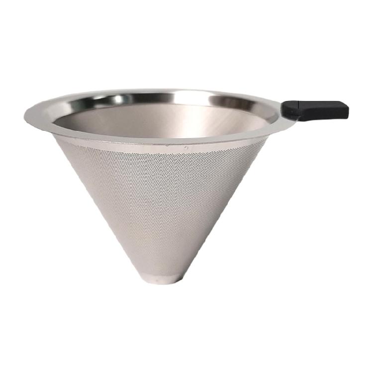 Hand Dripping Coffee Maker Coffee Machine Accessory Coffee Filter Cup Professional Coffee Dripper Metal Espresso Tool
