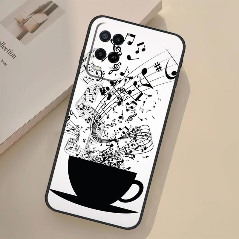 Musical Music Note Case For Oppo A5 Pro A15 A17 A57 A77 A18 A38 A58 A78 A98 A96 A76 A16 A94 A74 A54 A40 A60 A80