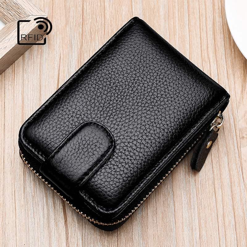 Genuine Leather Men's Driver's License Holder & Wallet, Two-in-One Design, Stylish & Durable