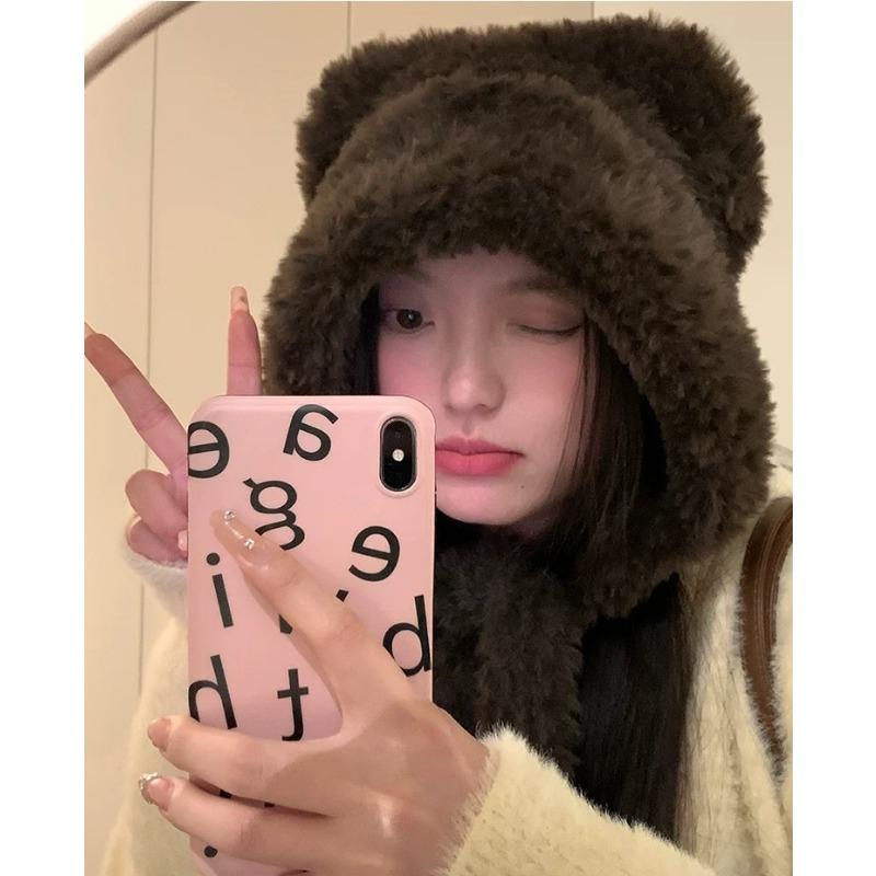 

Вязаная шерстяная шапка в стиле Fair Isle для женщин на зиму, новая ретро шапка-мешок, теплая защита ушей, шапка-бини, тренд