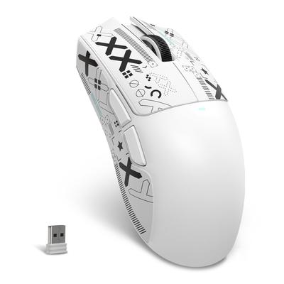 MAMBASNAKE x ATTACK SHARK X11SE Oyun Super Kablosuz 59g PAW3311 22000 DPI 1000Hz Yoklama Çiftli ile Çıkartmalar Fare, Işık, 3 Modlu Bağlantı