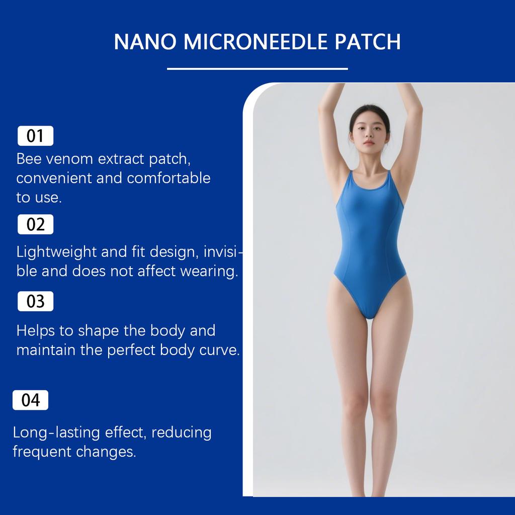The Slimming Nano-microneedle Patch Reduces And Maintains A Figure Curve. The Healthy Patch Adheres To The Skin.