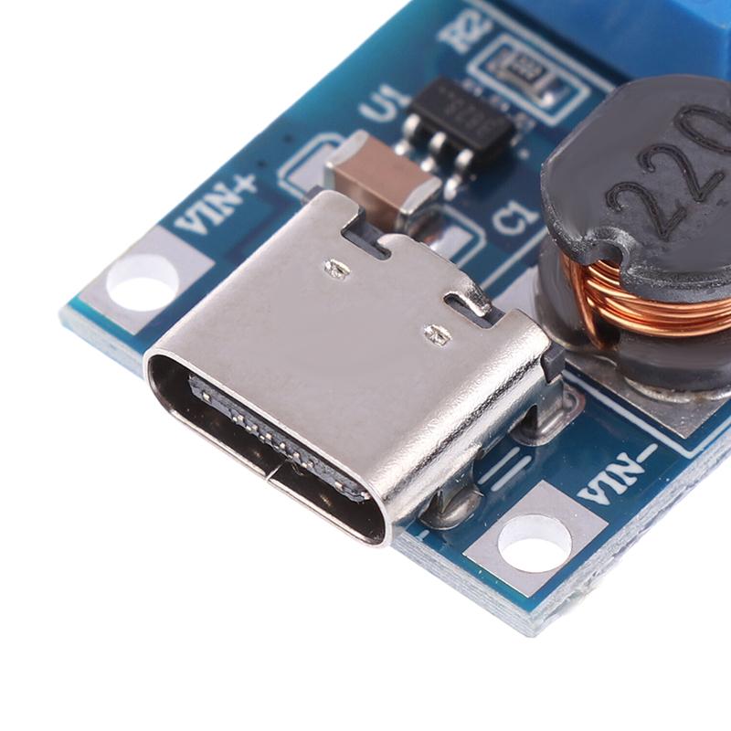 5Pcs Boost Module Mt3608 Type C Step Up Converter Dc-Dc 2A Boost Regulator Voltage Converter Board Type C Power Supply Module
