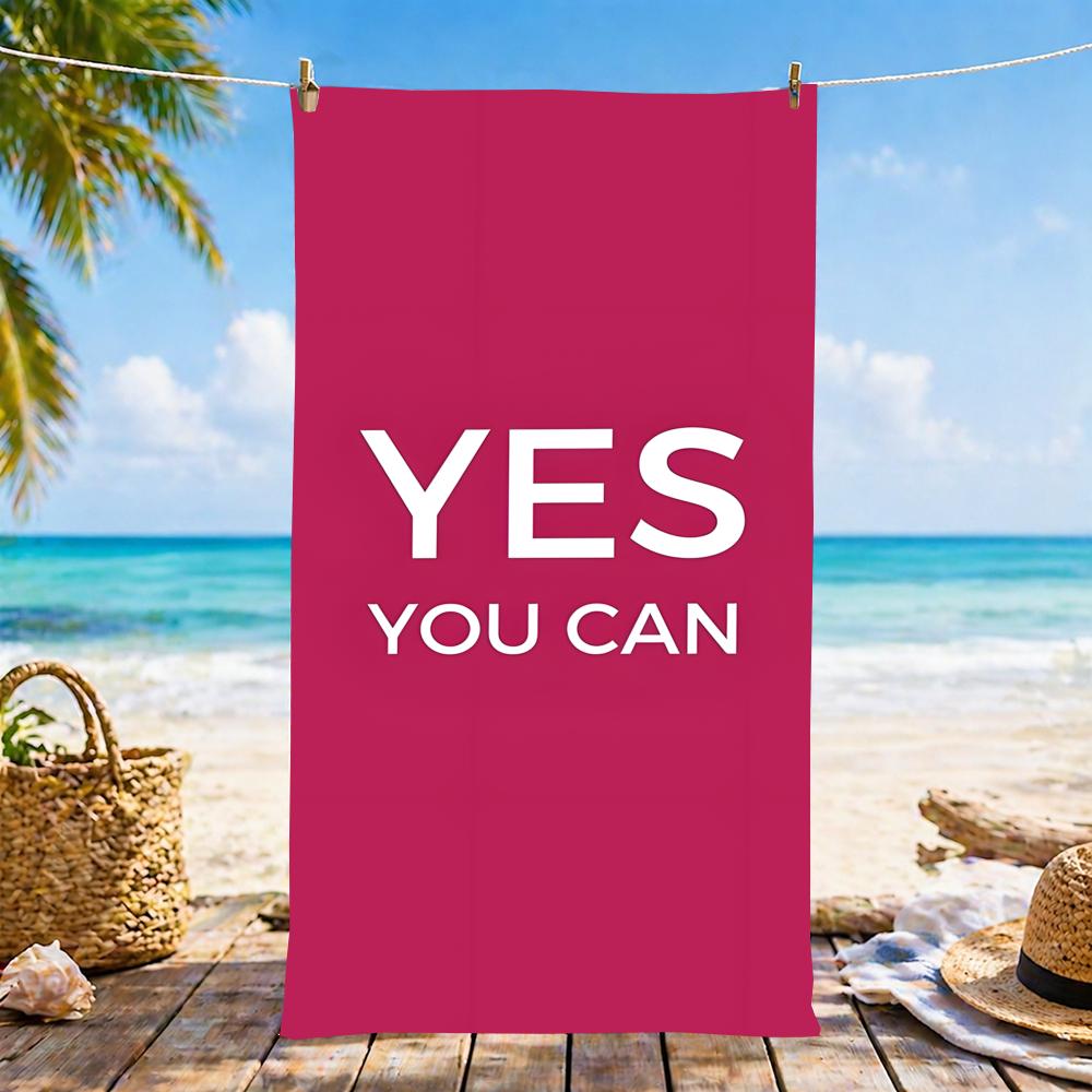 Y-Oui Vous Pouvez-S Serviette Microfibre Serviette de Plage, Séchage Rapide, Sans Sable, Fibre Ultra-Fine, Super Douce. 60x35CM