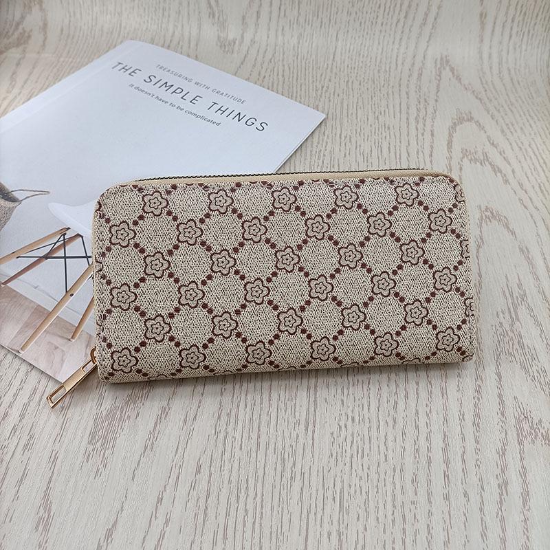 European & American Fashion Large Capacity Zipper Clutch Wallet - Multi-Card Slot, Simple, High-End Design