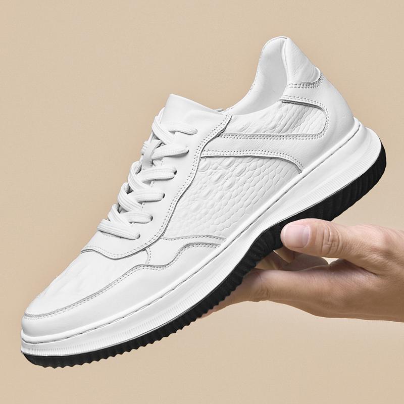 Fashion Genuine Leather Mens Shoes Soft Male Treking Footwear Fashion Man Hiking Shoes Outdoor Sports Sneakers Non-Slip Travel Trainers