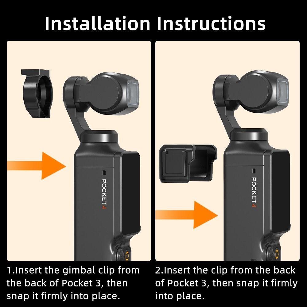 Rechargeable Video Selfie Light for DJI Osmo Pocket 4 Gimbal Camera Accessories
