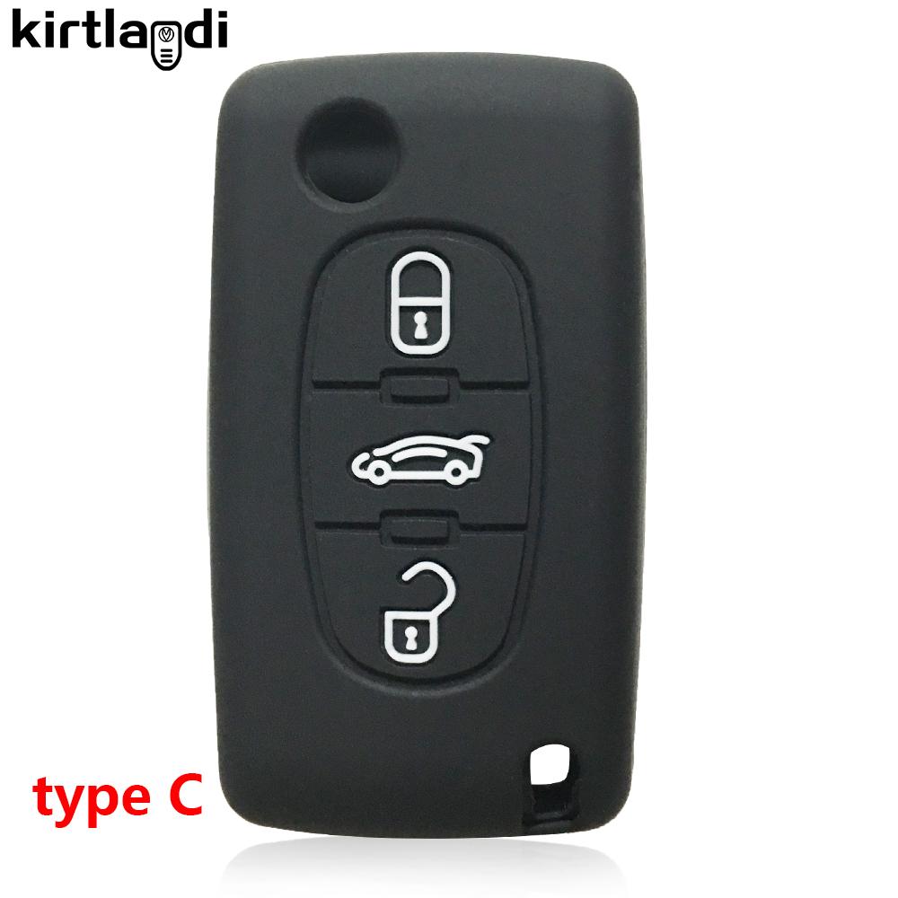 For Fiat Scudo for Opel Combo for Peugeot Rifter 2020 207 208 307 308 407 408 5008 308SW 2008 for Citroen C4 Key Cover Case Skin