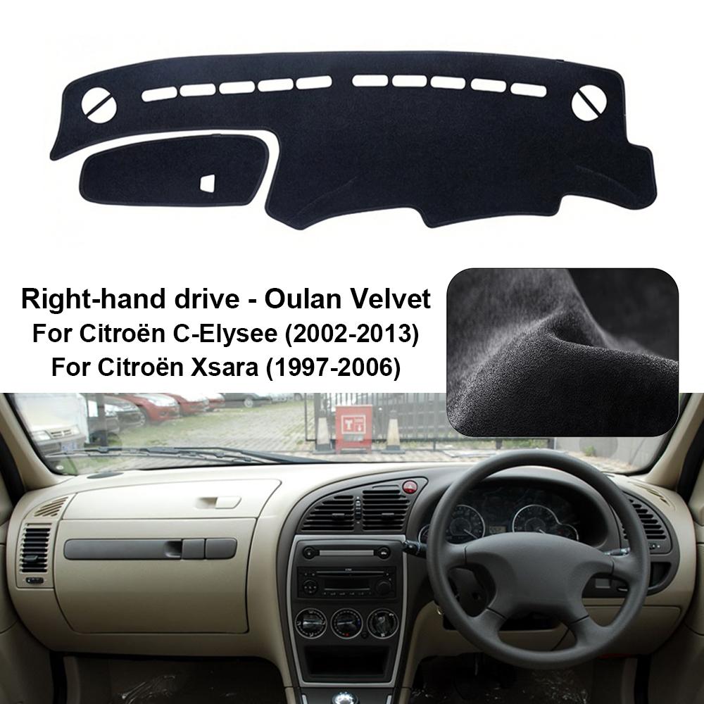 Interior Moulding for 2002-2013 Citroën Élie Dashboard Cover Sunshade Protector Anti-UV Dash Mat Non-Slip Pad