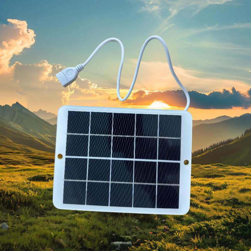 Portable 3W 5V Flexible Solar Panel - Lightweight Outdoor Charger for Multiple Devices