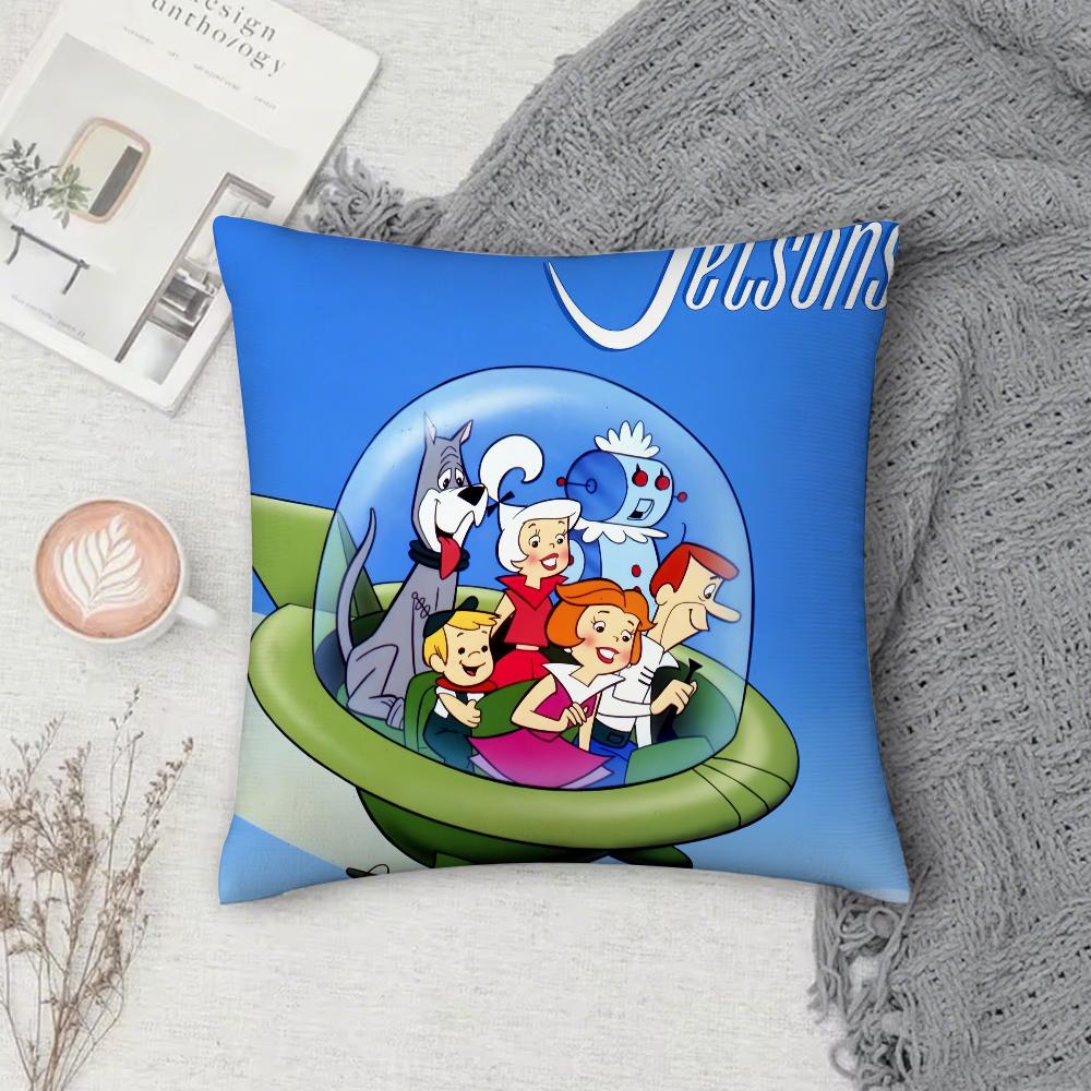 

Cartoon The J-Jetsons Cute Pillow Case Cover Square Sofa with for pattern comfortable cushionsuitable of room 12x12Inch
