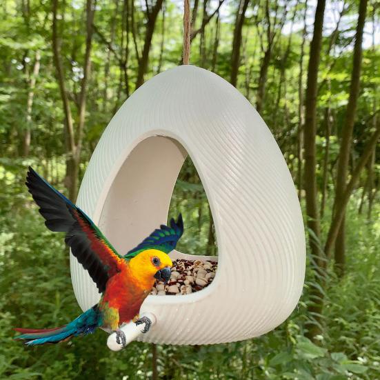 Tropfenförmiger Vogelfutterspender zum Aufhängen im Freien, Wildvogel-Futterhaus für draußen, Garten-, Terrassen-, Hinterhofdekoration