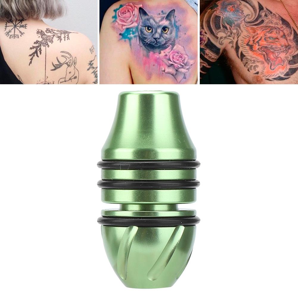 25mm 1.0inch Self Locking Alloy Tattoo Machine Grip Anti Slip Tattoo Supplies Body Art Tools(Green )