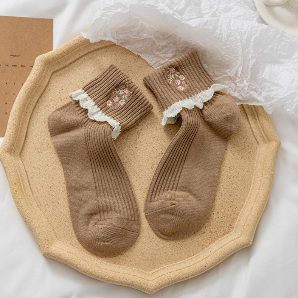 

Хлопковые носки средней длины, милые носки-гольфы, удобные женские хлопковые носки