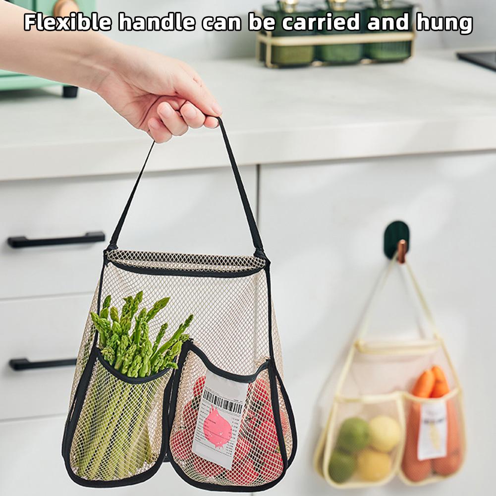 Universal Fruit Vegetables Mesh Bag Large Capacity Onion Garlic Net Bag Kitchen Supplies