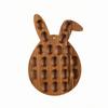 Rabbit Egg Tray Wooden 21-Hole for Easter Brunch, Tabletop Presentation