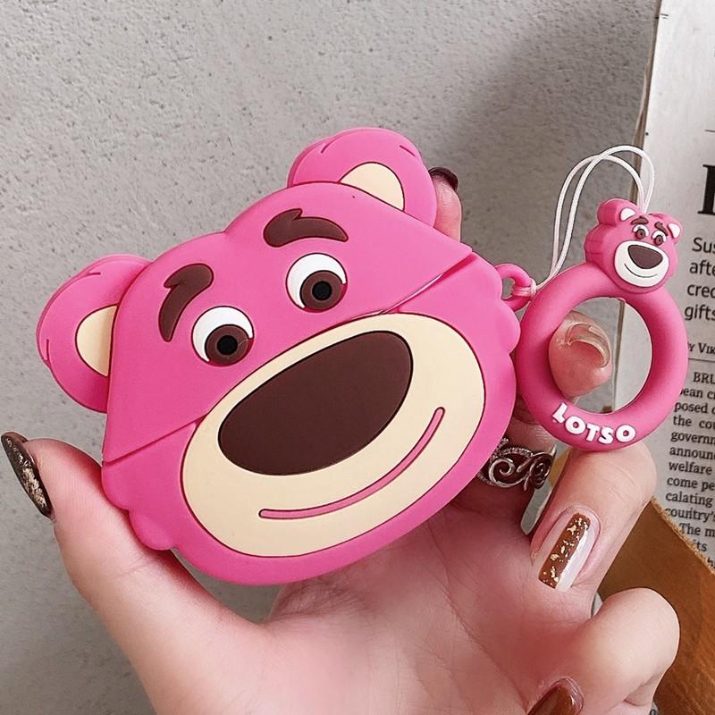 

Чехол с 3D-мультяшным принтом для AirPods 1 2 3 Pro, силиконовый чехол для AirPods Pro 2, милый чехол, защитный чехол для наушников, аксессуары для наушников For Airpods 1 2 красный