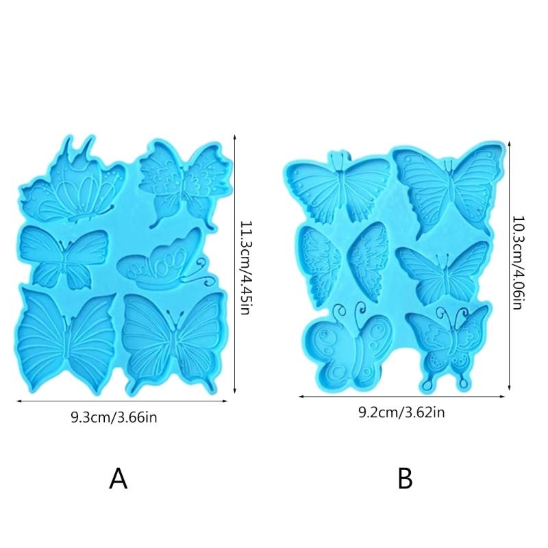 Versatile Resin Casting Mold Necklace Pendant Mold Butterfly Shaped Epoxy Molds Perfect for Creating Jewelry Keychains