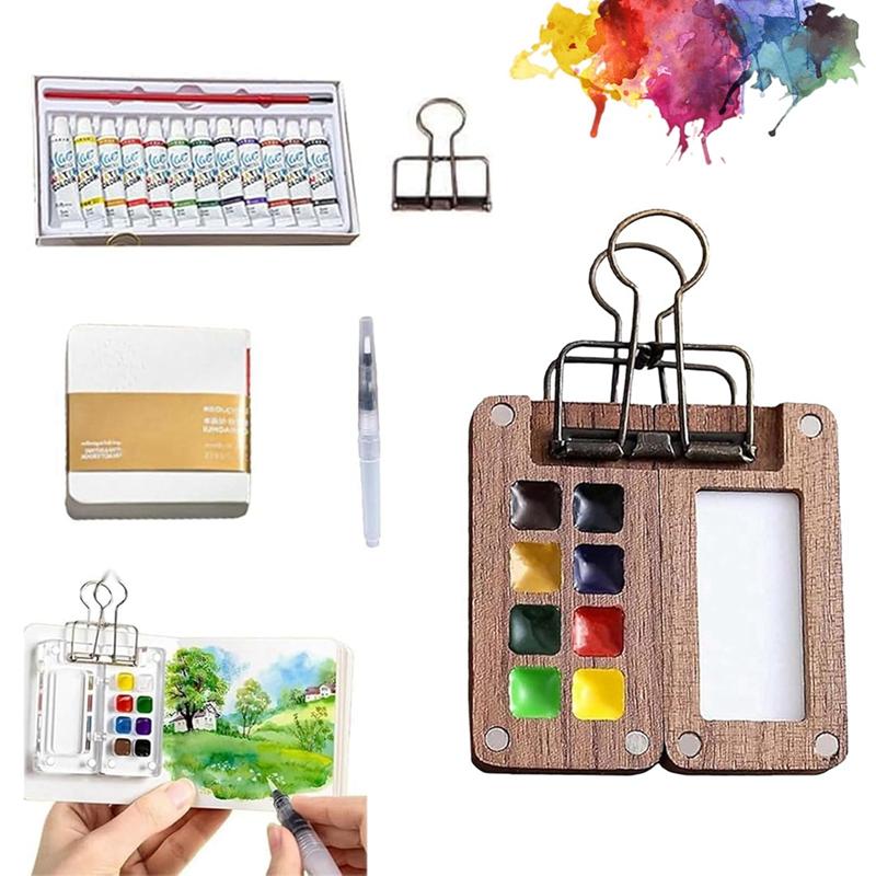 

Мини-набор для рисования акварелью Sketch Travel + Краски + Альбом для рисования + Ручка