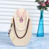 Wood Jewelry Display Stand Desktop Necklace Organizer Rack Storage Holder