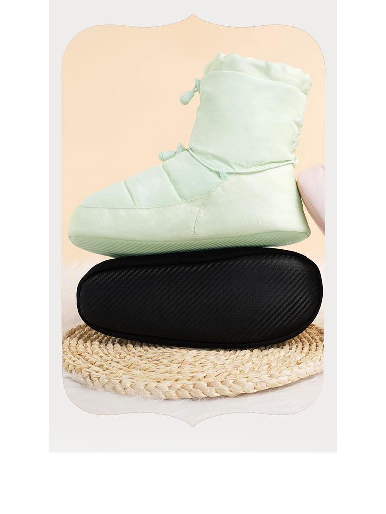 Women's Autumn/Winter Velvet Ballet Warm-up Shoes - Cotton-Insulated Boots for Dance Practice