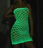 Glow in the Dark Mesh Bodystocking Sexy Women' Lingerie Set