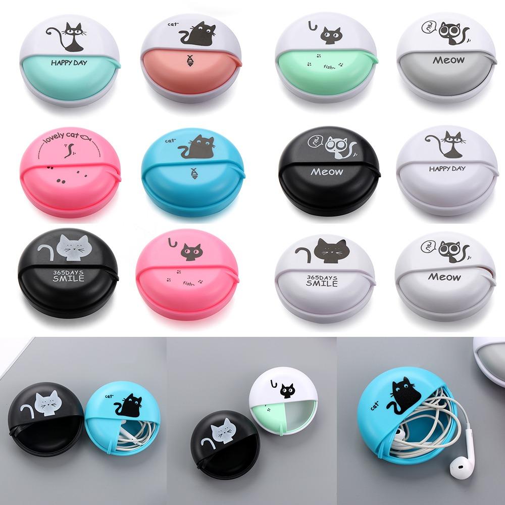 Storage Case Earphone Wire Organizer Box Multi-function Earphone Storage Case  Earrings