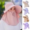 Breathable Sun Hat Lightweight Bucket Hat New Sunshade Scarf Hat  Women