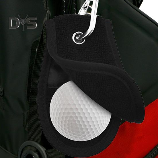 Prosop de minge de golf moale și absorbant, prosop mic de minge de golf cu clemă pentru saci de golf, accesorii de curățare a mingii de golf pentru jucători de golf
