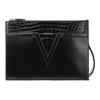 Classic V Commute Fashion Large Capacity Bag Leather Clutch Men Bags Black 1000826-1A02244-1B00V-UNICA