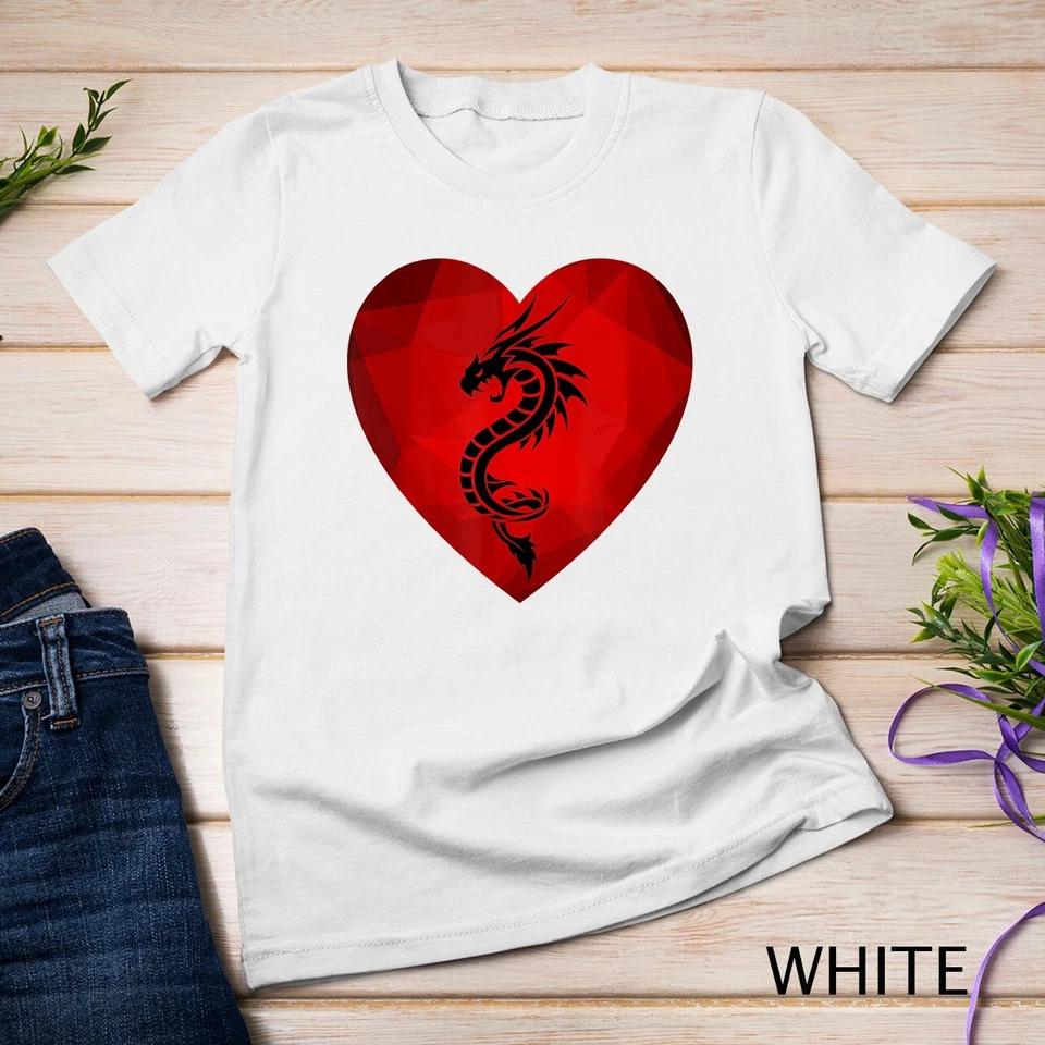 Dragon Valentines Day Heart Women Dragon Lover valentine T-Shirt Unisex 13