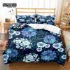 Floral Bedding Set Botanical Duvet Cover Queen Soft Boho Rose Flowers Leaves Print Comforter Cover For Kids Teens Adults Decor