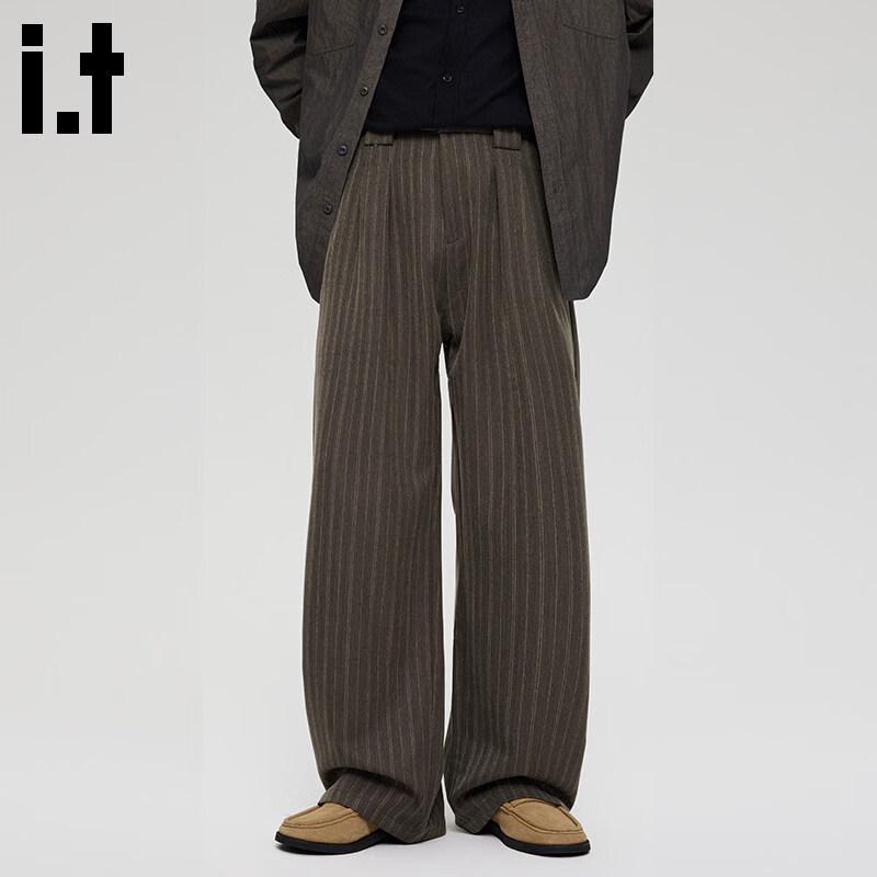 CHOCOOLATEit Men s Retro Loose Straight Leg Casual Pants M