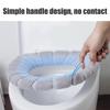 1/2PCS Portable Stitched Color Knitted Toilet Mat Thickened Washable Antifreeze Toilet Seat Cover Universal Bathroom Accessories