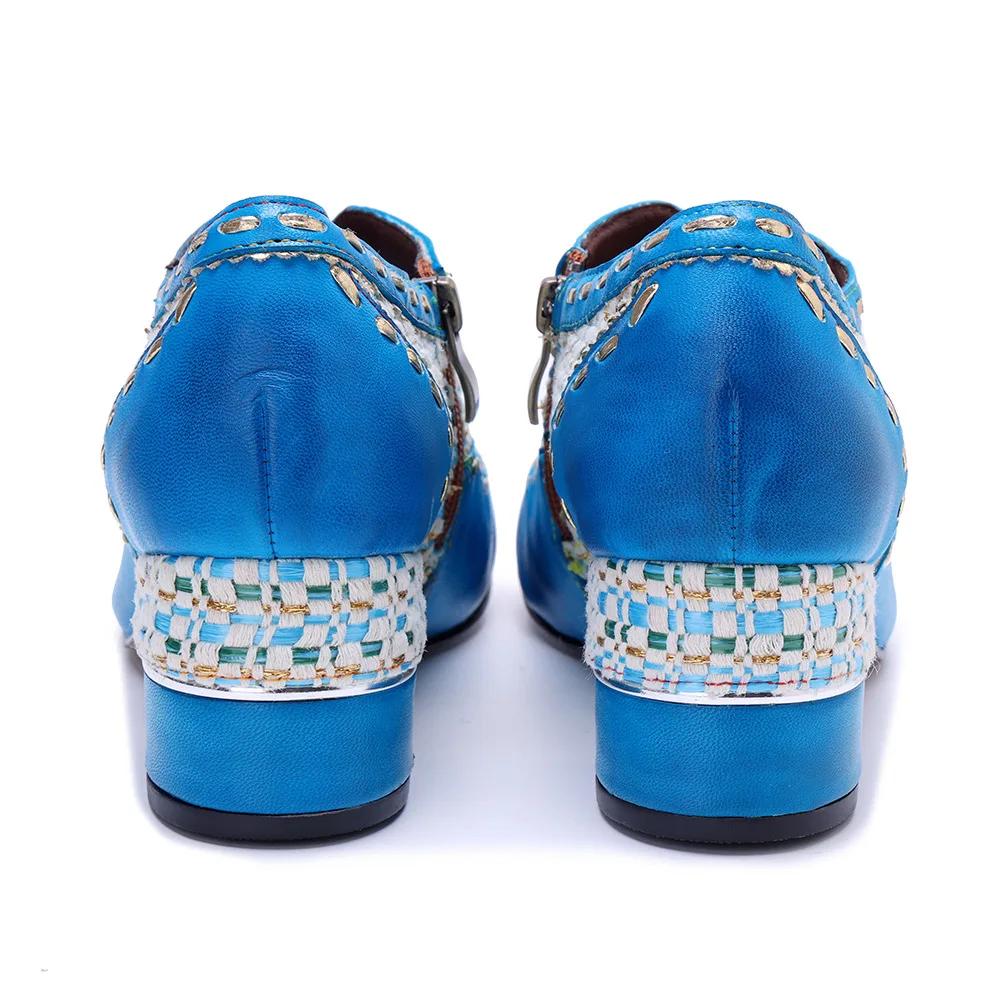Fashion 4.5CM Weave Jacquard Cloth Kntted Sheepskin Leather Print High Big Size 42 Fashion Luxury Elegant Ethnic Summer Women Shoes
