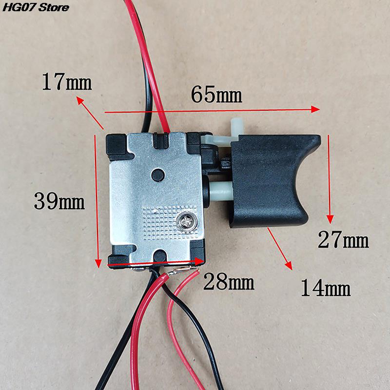 1PC Lithium Electric Drill Switch Electric Drill Dust-proof Speed Control Button Cordless Electric Drill Switch