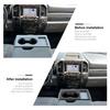 Carbon Fiber Center Cup Holder Panel Cover Trim For Ford F250350450550 15-20