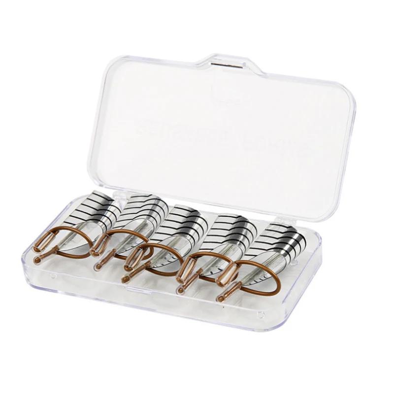 5pcs Reusable Nails Form Nail Art Aluminum Holder Extension Nail Tool Holder Acrylic Extension Equipment Nail Art Manicure Tools