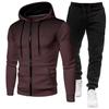 2023 Men's Sports Fitness Set: Sweatshirt & Long Pants for Autumn/Winter