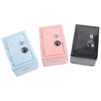 Lockable Mini Safe Piggy Bank: Creative Metal Savings Box for Kids