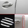 4pcs Car Door Anti-collision Stickers Car Decoration Protective Strip Car Door Edge Protection Strip Auto Exterior Accessories