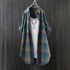 Solid Color Long Sleeve Polo Shirt for Middle-Aged Women - Spring/Autumn Pure Cotton Lapel Top with Collar