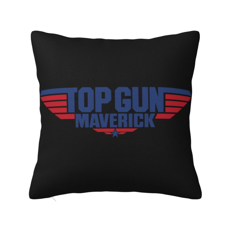 Tom Cruise Maverick Film Top Gun Cushion Covers Soft Luxury Pillow for Sofa