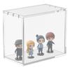 Acrylic Display Box Magnetic Closure Stackable Clear Trading Cards Collectibles Storage Case Figurines and Blind Box Organizer
